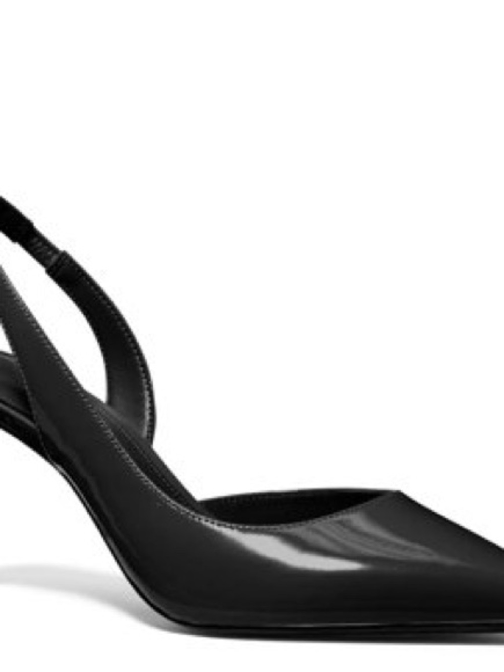 Michael Kors Black Slingback Pointed-Toe Pumps